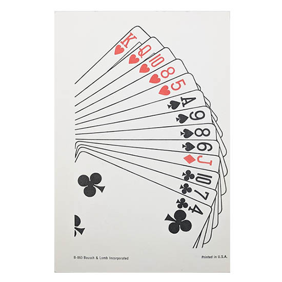 B&L Playing Cards Reading Card