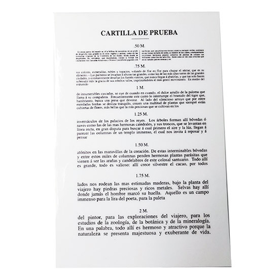 713545 Spanish Near Reading Card (Laminated 5" x 8")