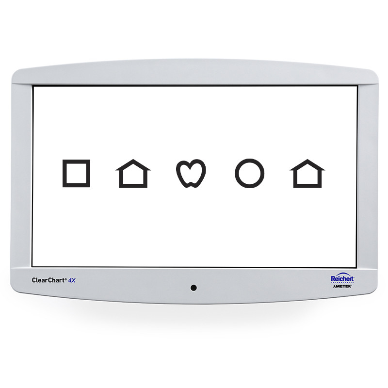 Reichert ClearChart 4X Enhanced Digital Acuity System screen options