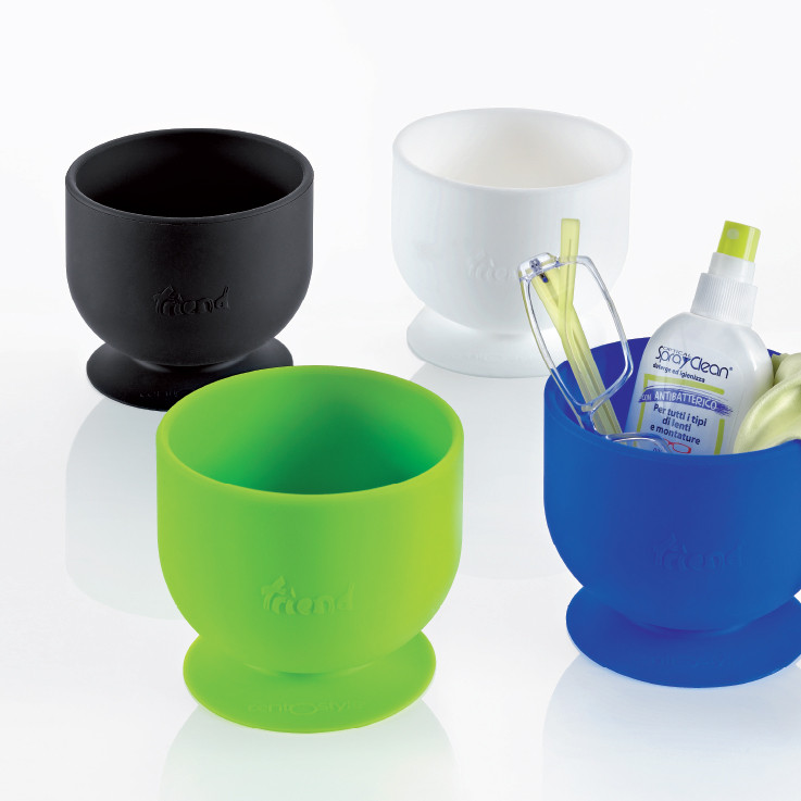 Medium silicone desk cup to hold glasses